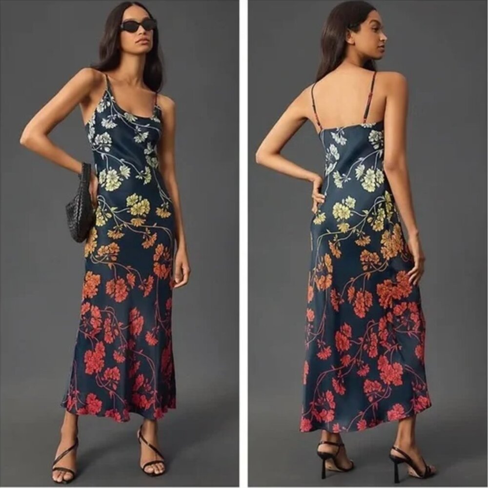 Excellent / NWOT Anthropologie Conditions Apply Elva Slip Midi Dress - Size S